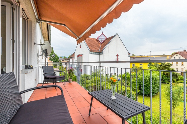 Ferienwohnung im OG: 1. Obergeschoss - Balkon. Haus Christine am Vogelsang, Ferienwohnungen in Lindau am Bodensee.